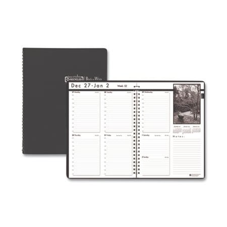Doolittle, WEEKLY PLANNER WITH BLACK AND WHITE PHOTOS, 11 X 8.5, BLACK, 2021
